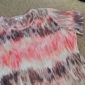 CJ Banks 3XL Women's Multicolor Short Sleeve Top